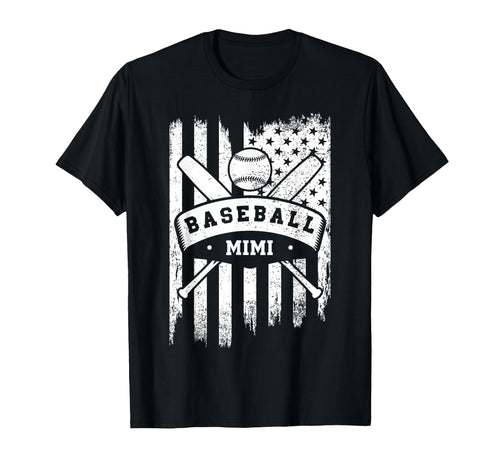 Baseball Mimi Usa American Flag T-Shirt - Custom Art Print Men Women - T-Shirt, Sweatshirt, Hoodie