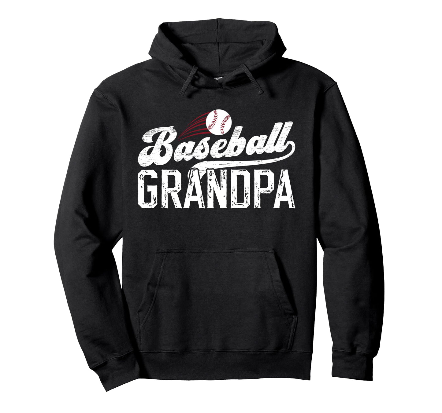 Proud Baseball Grandpa Baseball Hoodie - Minimalist Print for Adults - T-Shirt, Sweatshirt, Hoodie