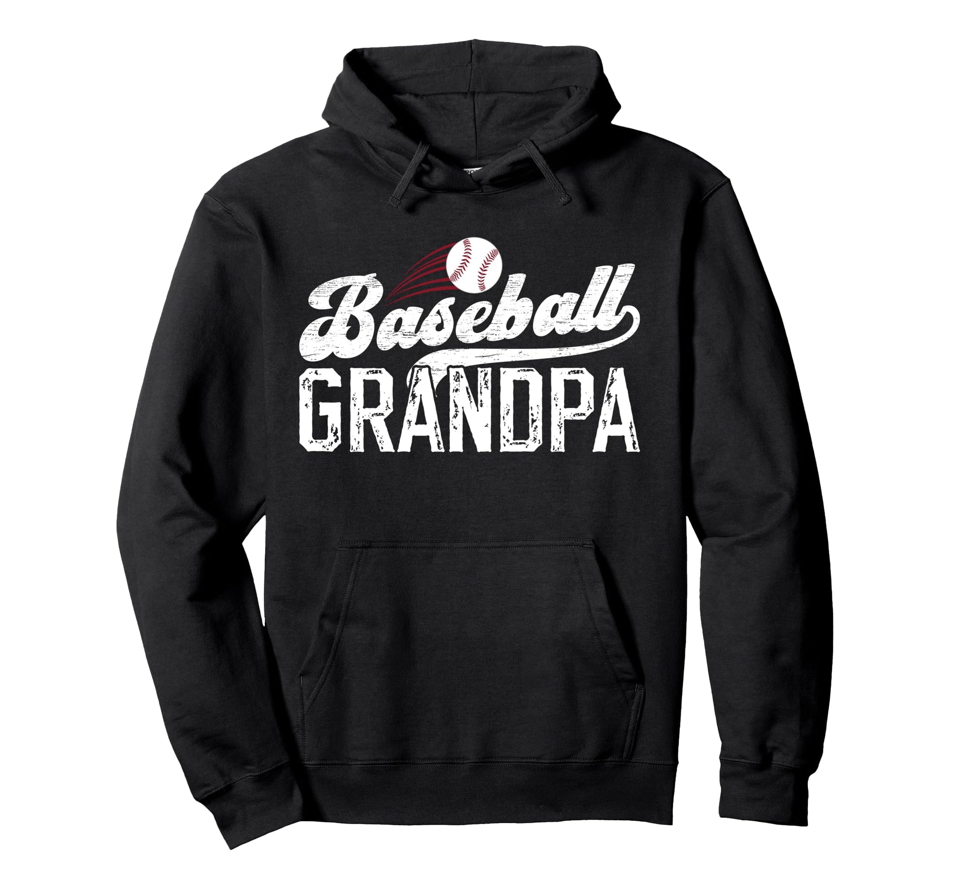 Proud Baseball Grandpa Baseball Hoodie - Minimalist Print for Adults - T-Shirt, Sweatshirt, Hoodie