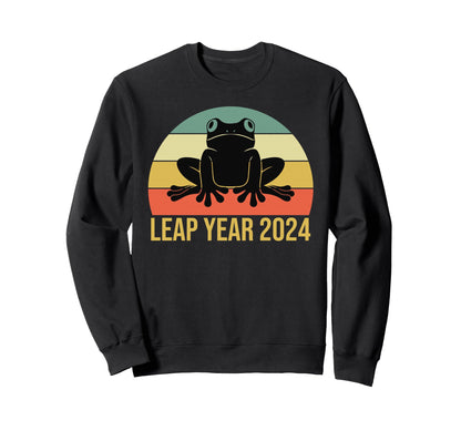 Leap Frog Year Day 2024 Sweatshirt - Fun Novelty Design for Adults - T-Shirt, Sweatshirt, Hoodie