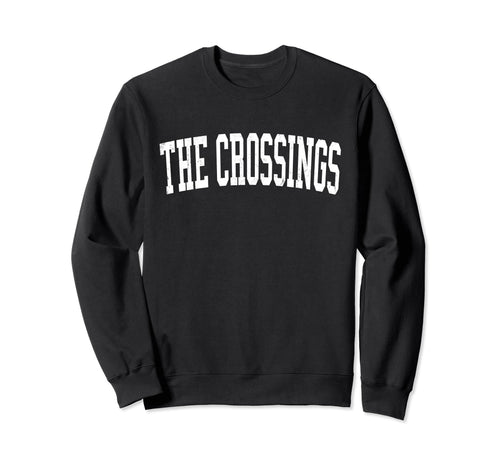Crossings Fl Distressed White Sweatshirt - Streetwear Style for Adults - T-Shirt, Sweatshirt, Hoodie