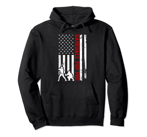 Baseball Pop Pop Us Flag Pop Pop Hoodie - Streetwear Style for Adults - T-Shirt, Sweatshirt, Hoodie