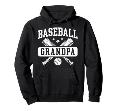 Baseball Grandpa Proud Baseball Hoodie - Casual Everyday Wear Unisex - T-Shirt, Sweatshirt, Hoodie