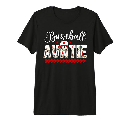 Baseball Auntie Leopard Baseball Aunt T-Shirt - Streetwear Style Unisex - T-Shirt, Sweatshirt, Hoodie