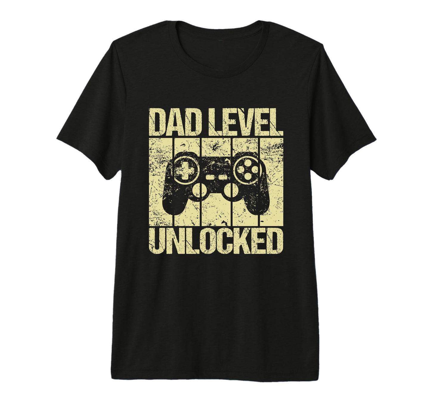 Dad Level Unlocked Gaming Controller T-Shirt - Aesthetic Graphic Men Women - T-Shirt, Sweatshirt, Hoodie
