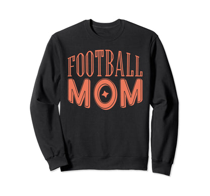 Groovy Football Mom Mothers Sweatshirt - Casual Everyday Wear Men Women - T-Shirt, Sweatshirt, Hoodie