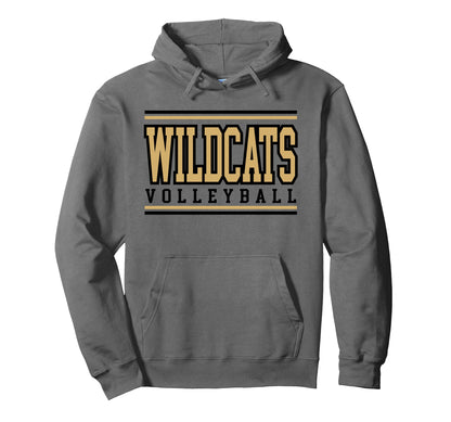Wildcats Volleyball Mom Sports Game Day Hoodie - Unique Graphic for Adults - T-Shirt, Sweatshirt, Hoodie