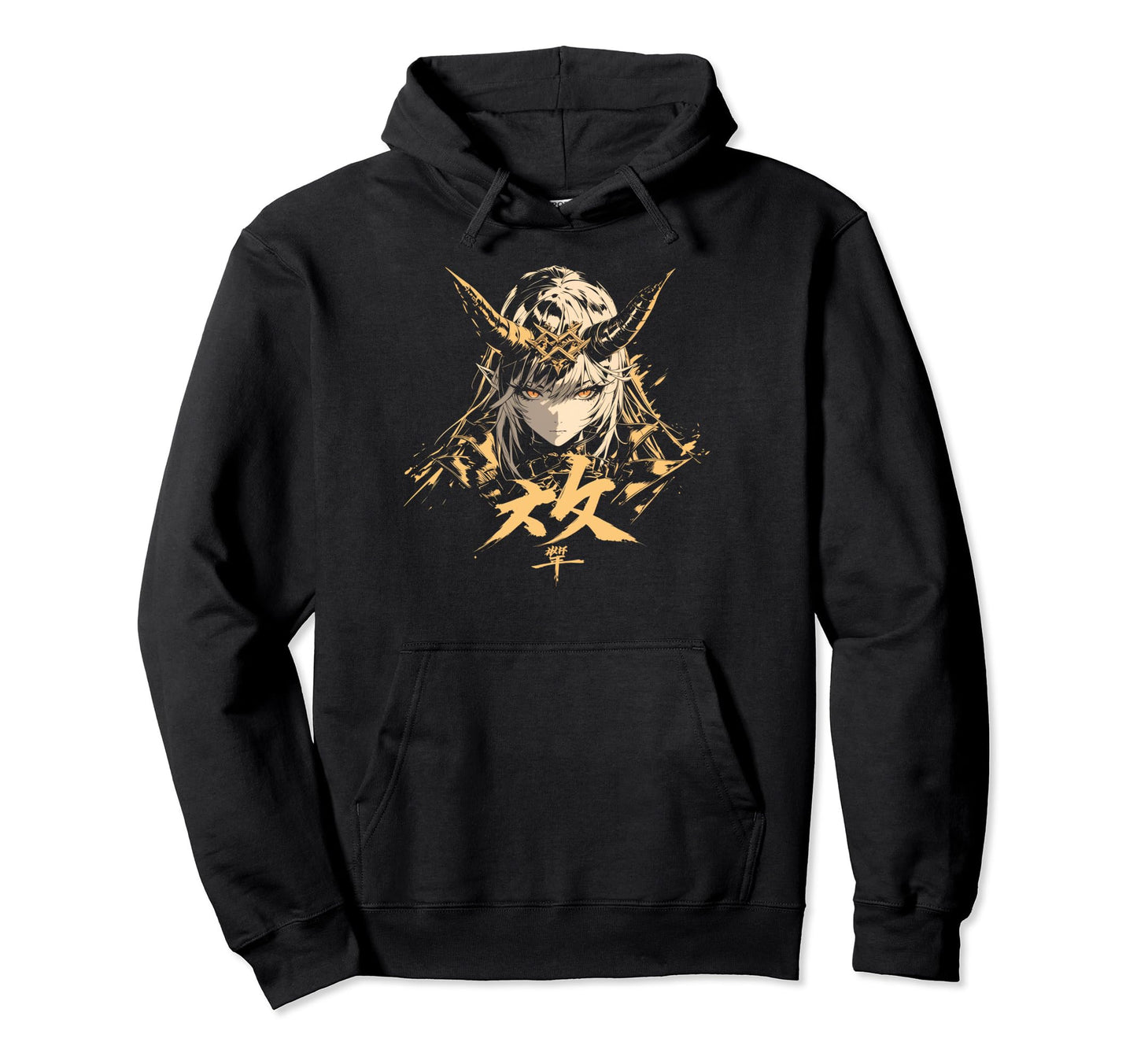 Goth Grunge Demon Anime Waifu Hoodie - Casual Everyday Wear for Adults - T-Shirt, Sweatshirt, Hoodie