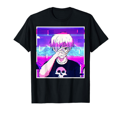 Emo Anime Goth Vaporwave Aesthetic T-Shirt - Unique Graphic for Adults - T-Shirt, Sweatshirt, Hoodie