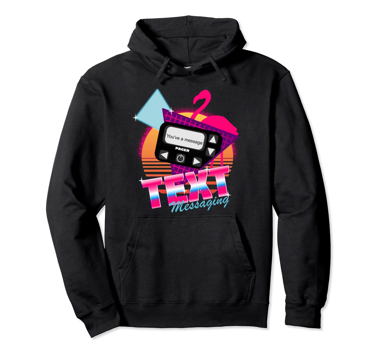 Nostalgic 90S Pager Text Sms Messaging Hoodie - Streetwear Style Unisex - T-Shirt, Sweatshirt, Hoodie
