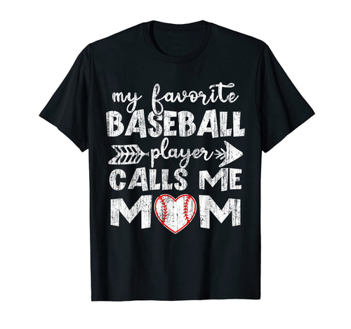 My Favorite Baseball Player Calls Me T-Shirt - Minimalist Print Men Women - T-Shirt, Sweatshirt, Hoodie