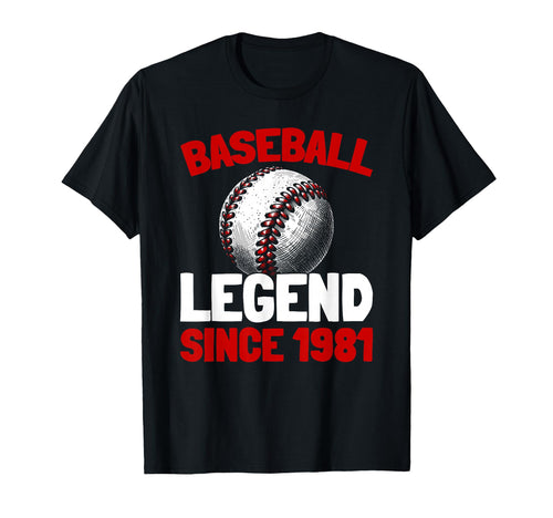 Born 1981 Baseballer Team Player T-Shirt - Streetwear Style Men Women - T-Shirt, Sweatshirt, Hoodie