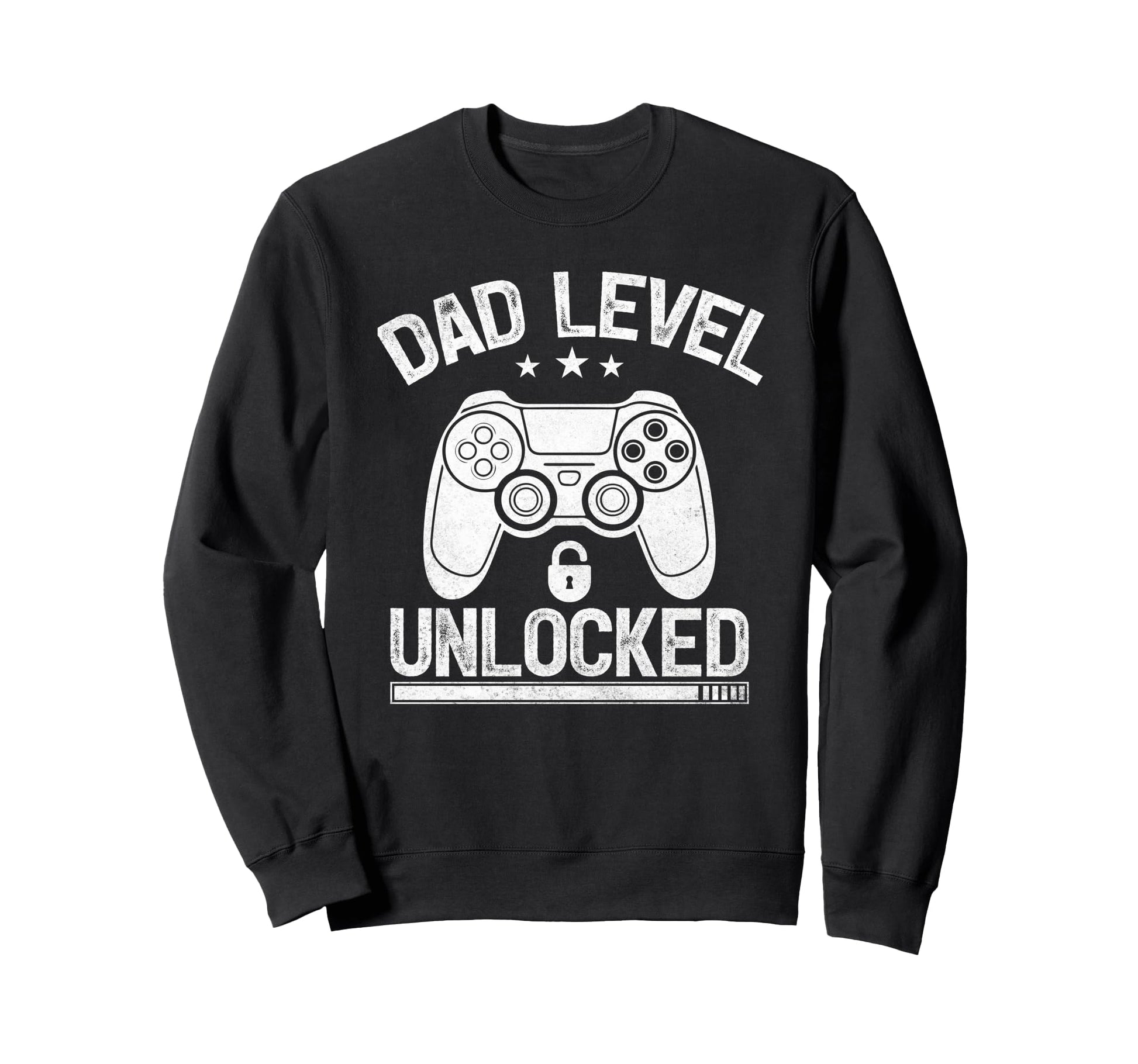 Dad Level Unlocked Funny Video Gamer Sweatshirt - Aesthetic Graphic Unisex - T-Shirt, Sweatshirt, Hoodie
