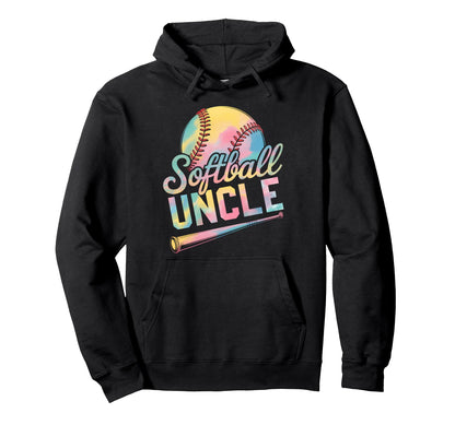 Softball Uncle Tie Dye Grandma Hoodie - Streetwear Style for Adults - T-Shirt, Sweatshirt, Hoodie