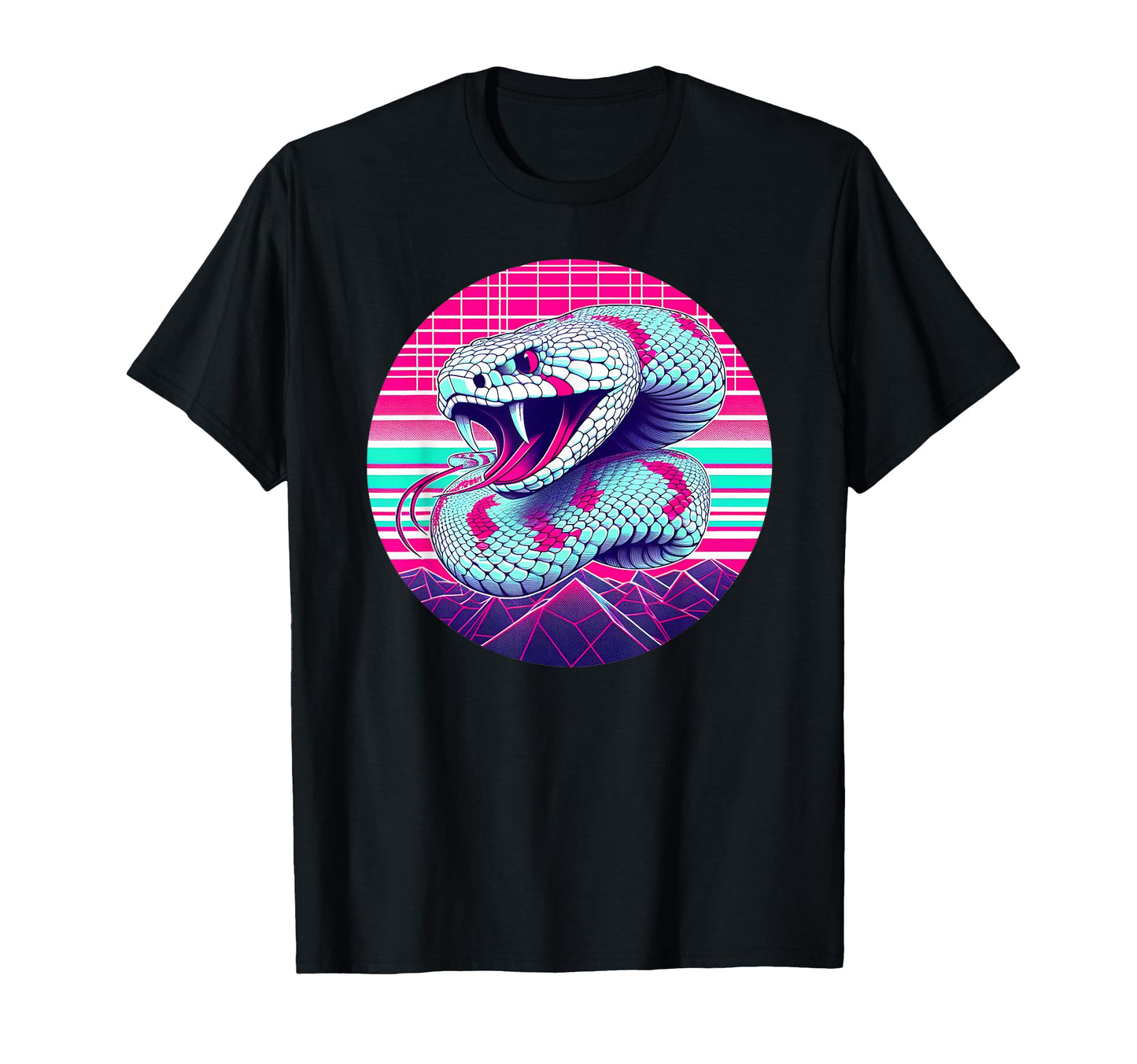 Vaporwave Rattlesnake Aesthetic Pastel T-Shirt - Aesthetic Graphic Unisex - T-Shirt, Sweatshirt, Hoodie