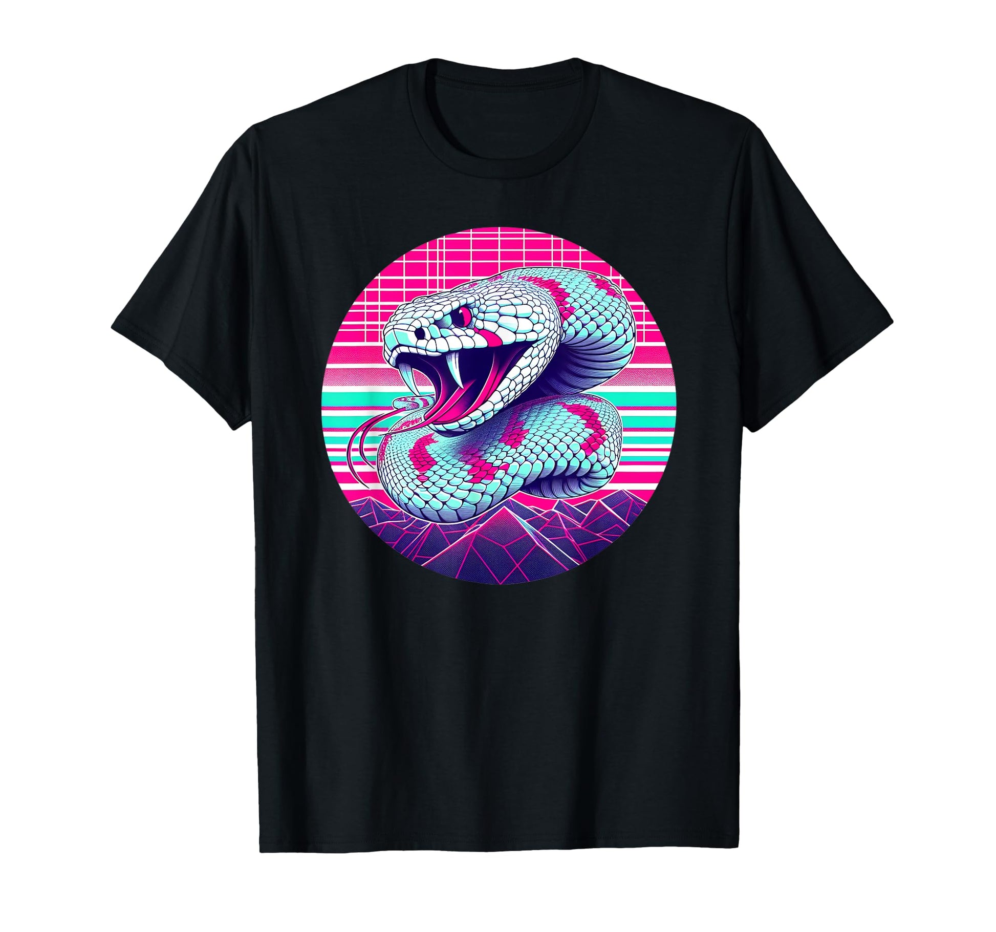 Vaporwave Rattlesnake Aesthetic Pastel T-Shirt - Aesthetic Graphic Unisex - T-Shirt, Sweatshirt, Hoodie