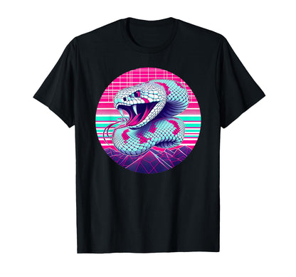 Vaporwave Rattlesnake Aesthetic Pastel T-Shirt - Aesthetic Graphic Unisex - T-Shirt, Sweatshirt, Hoodie