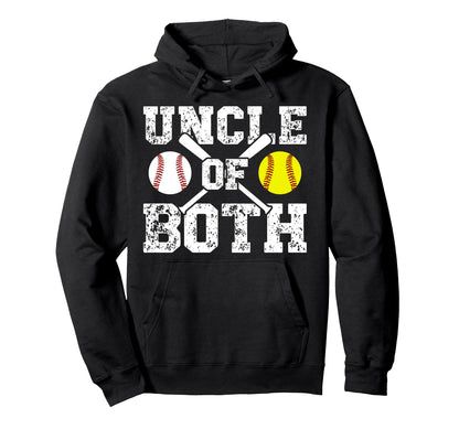 Uncle Both Baseball Softball Uncle Hoodie - Streetwear Style for Adults - T-Shirt, Sweatshirt, Hoodie