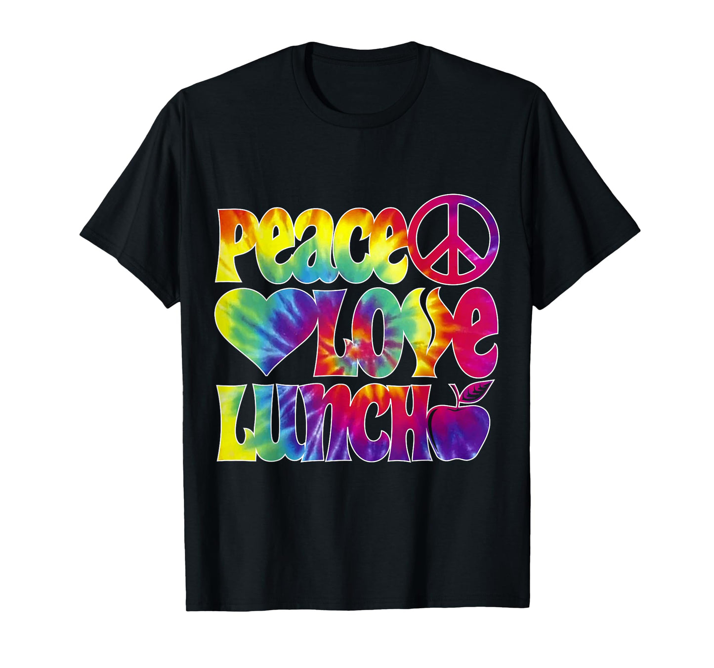 Lunch Lady Peace Love T-Shirt - Fun Novelty Design Unisex - T-Shirt, Sweatshirt, Hoodie