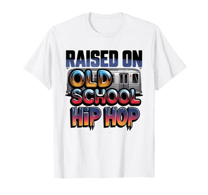 Raised Old School Hip Hop Cassette T-Shirt - Unique Graphic for Adults - T-Shirt, Sweatshirt, Hoodie