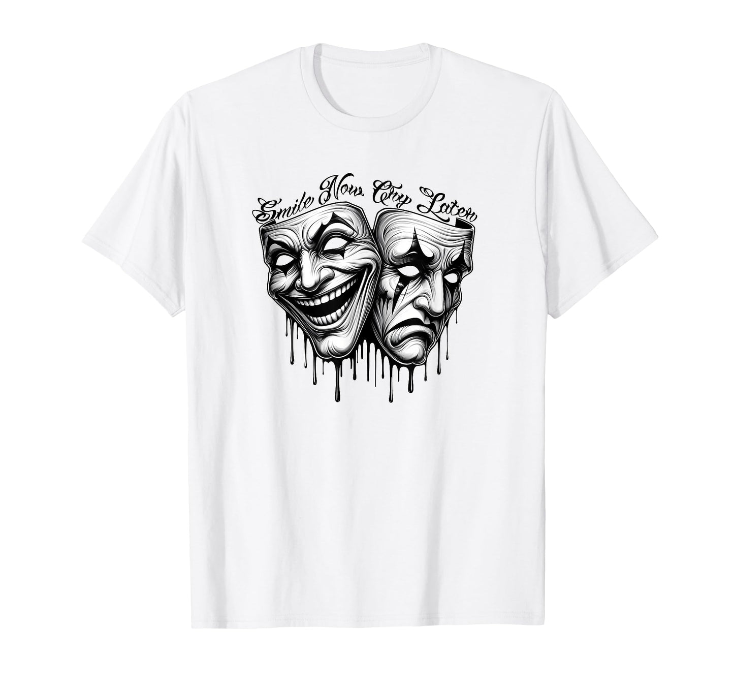 Smile Now Cry Later Payaso Chicano T-Shirt - Fun Novelty Design for Adults - T-Shirt, Sweatshirt, Hoodie