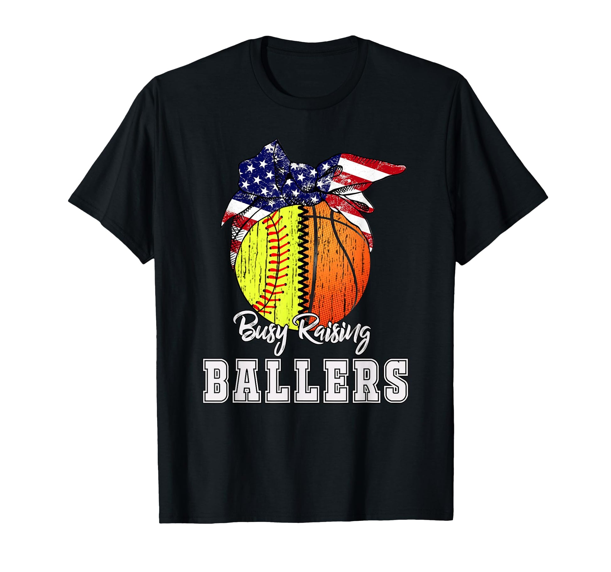 Busy Raising Ballers Softball T-Shirt - Aesthetic Graphic Unisex - T-Shirt, Sweatshirt, Hoodie
