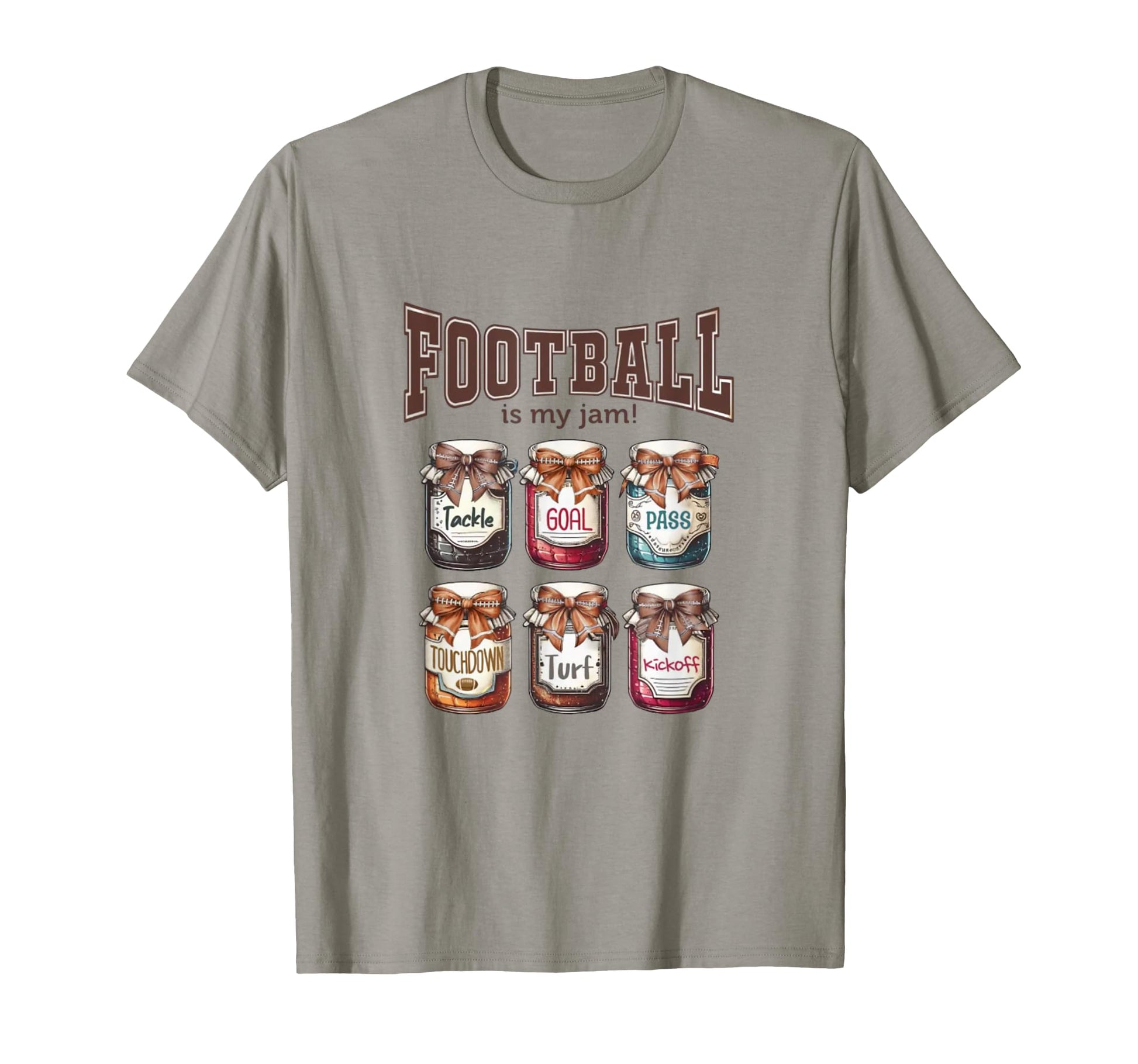 Football Is My Jam Football Mom Game Day T-Shirt - Unique Graphic Unisex - T-Shirt, Sweatshirt, Hoodie