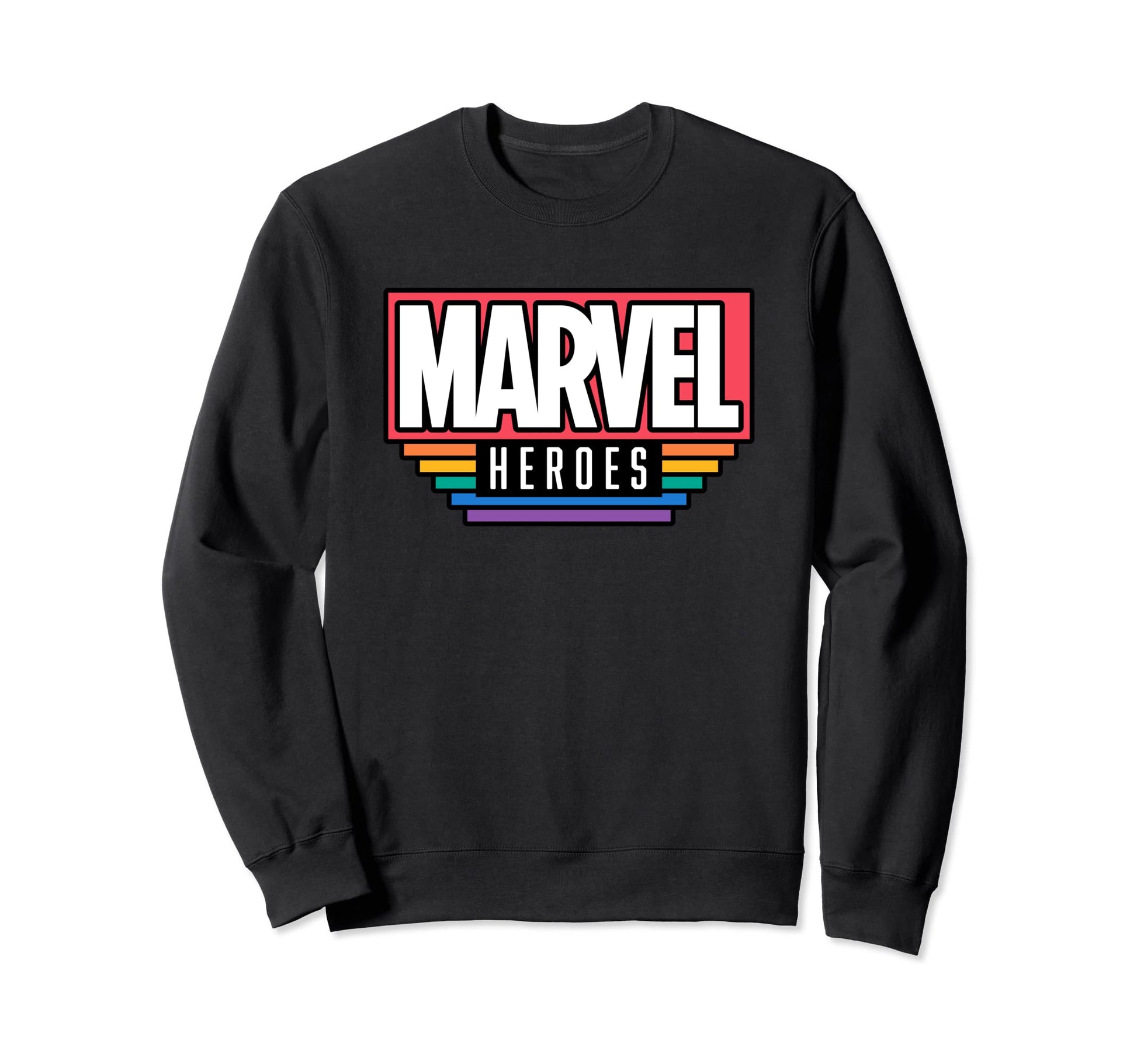 Marvel Pride Flag Rainbow Marvel Heroes Sweatshirt - Unique Graphic Unisex - T-Shirt, Sweatshirt, Hoodie