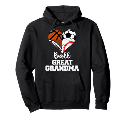 Ball Great Grandma Soccer Football Hoodie - Minimalist Print Unisex - T-Shirt, Sweatshirt, Hoodie