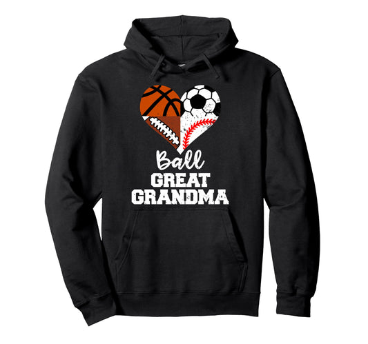 Ball Great Grandma Soccer Football Hoodie - Minimalist Print Unisex - T-Shirt, Sweatshirt, Hoodie