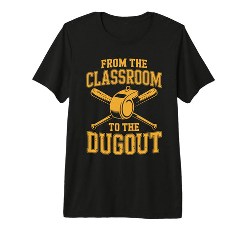 From Classroom To Dugout Baseball Coach T-Shirt - Minimalist Print Unisex - T-Shirt, Sweatshirt, Hoodie