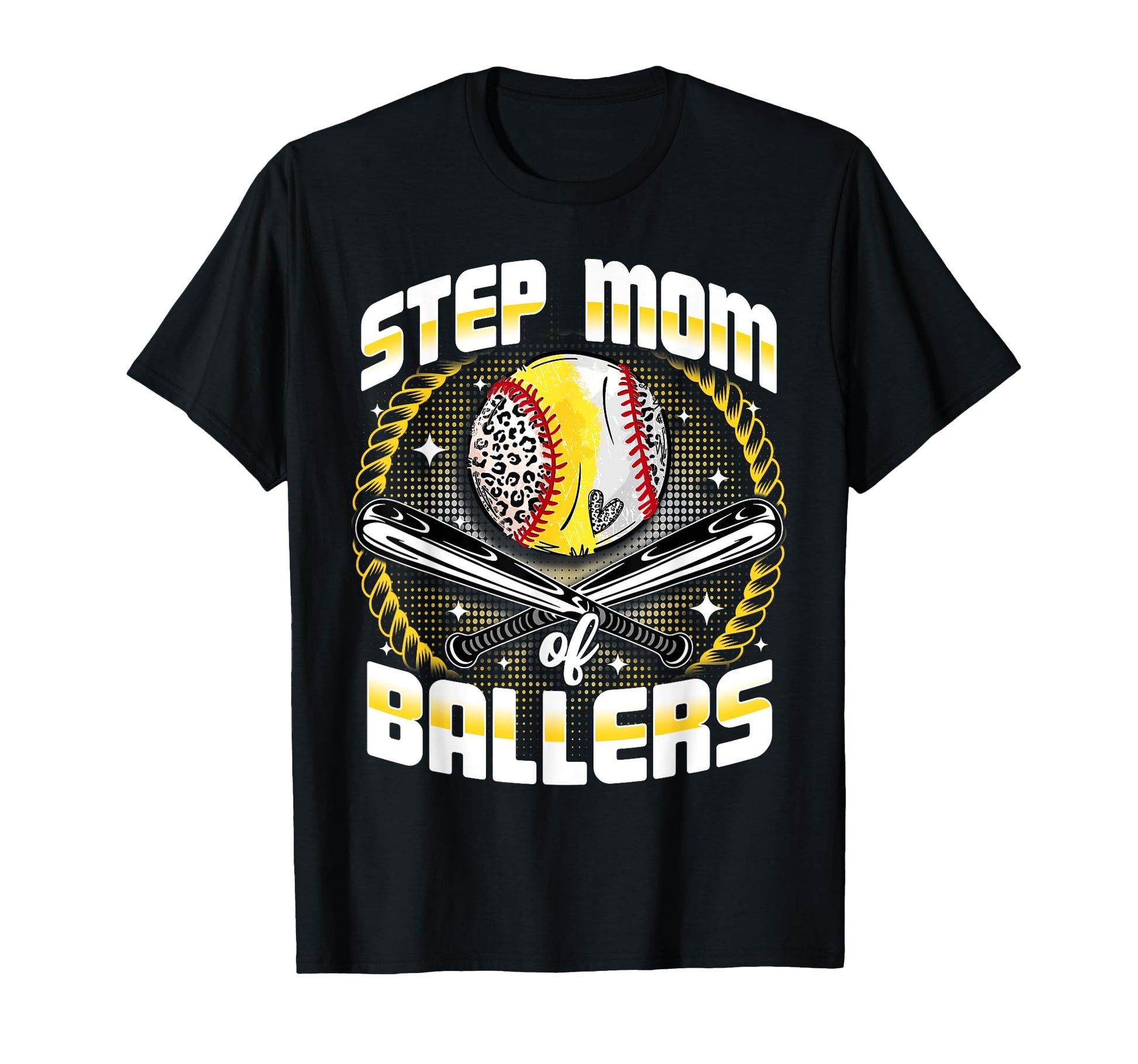 Baseball Softball Step Mom Ballers T-Shirt - Streetwear Style for Adults - T-Shirt, Sweatshirt, Hoodie