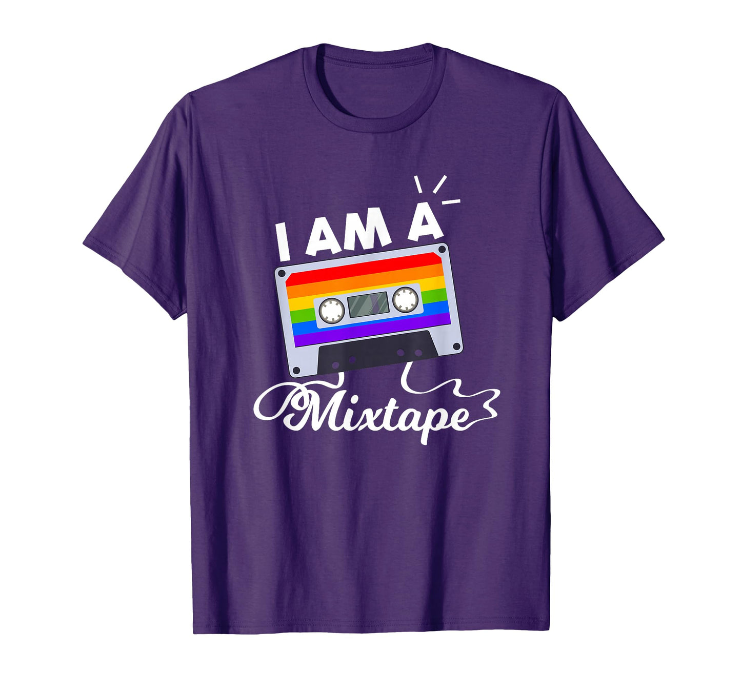 I Am Mixtape Rainbow Tape Lgbt T-Shirt - Casual Everyday Wear Unisex - T-Shirt, Sweatshirt, Hoodie