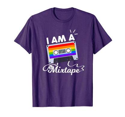 I Am Mixtape Rainbow Tape Lgbt T-Shirt - Casual Everyday Wear Unisex - T-Shirt, Sweatshirt, Hoodie