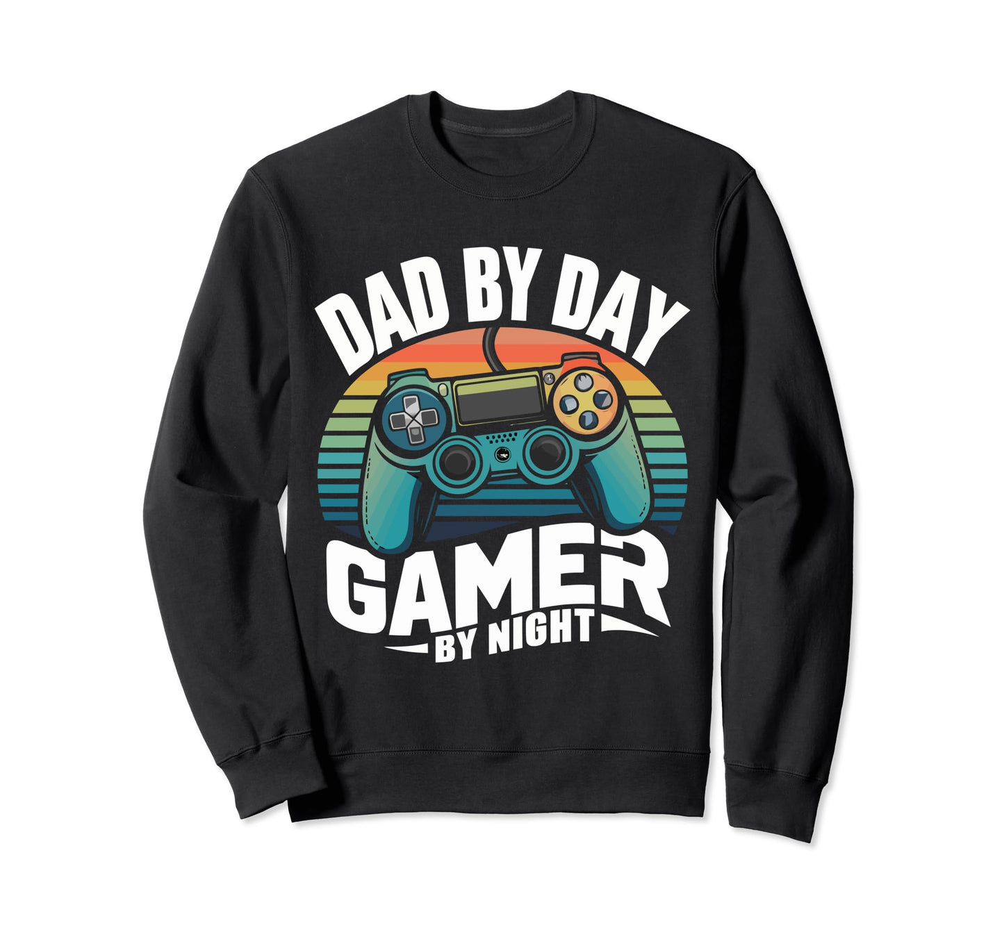Dad Day Gamer Night Sunset Daddy Sweatshirt - Aesthetic Graphic Men Women - T-Shirt, Sweatshirt, Hoodie