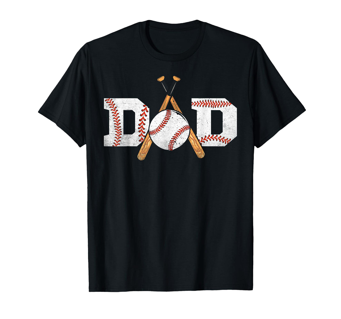 Dad Baseball Ball Baseball Bat Daddy T-Shirt - Novelty Apparel Unisex - T-Shirt, Sweatshirt, Hoodie