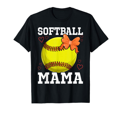 Softball Mama Groovy Softball Mom T-Shirt - Casual Everyday Wear Men Women - T-Shirt, Sweatshirt, Hoodie