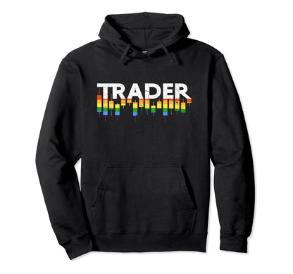 Lgbt Trader Crypto Trading Lover Rainbow Hoodie - Streetwear Style Unisex - T-Shirt, Sweatshirt, Hoodie