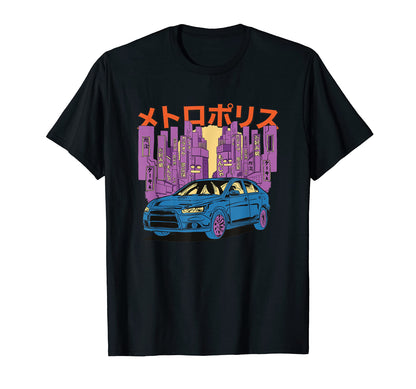 Metropolis Tokyo Japanese Vaporwave T-Shirt - Minimalist Print Unisex - T-Shirt, Sweatshirt, Hoodie