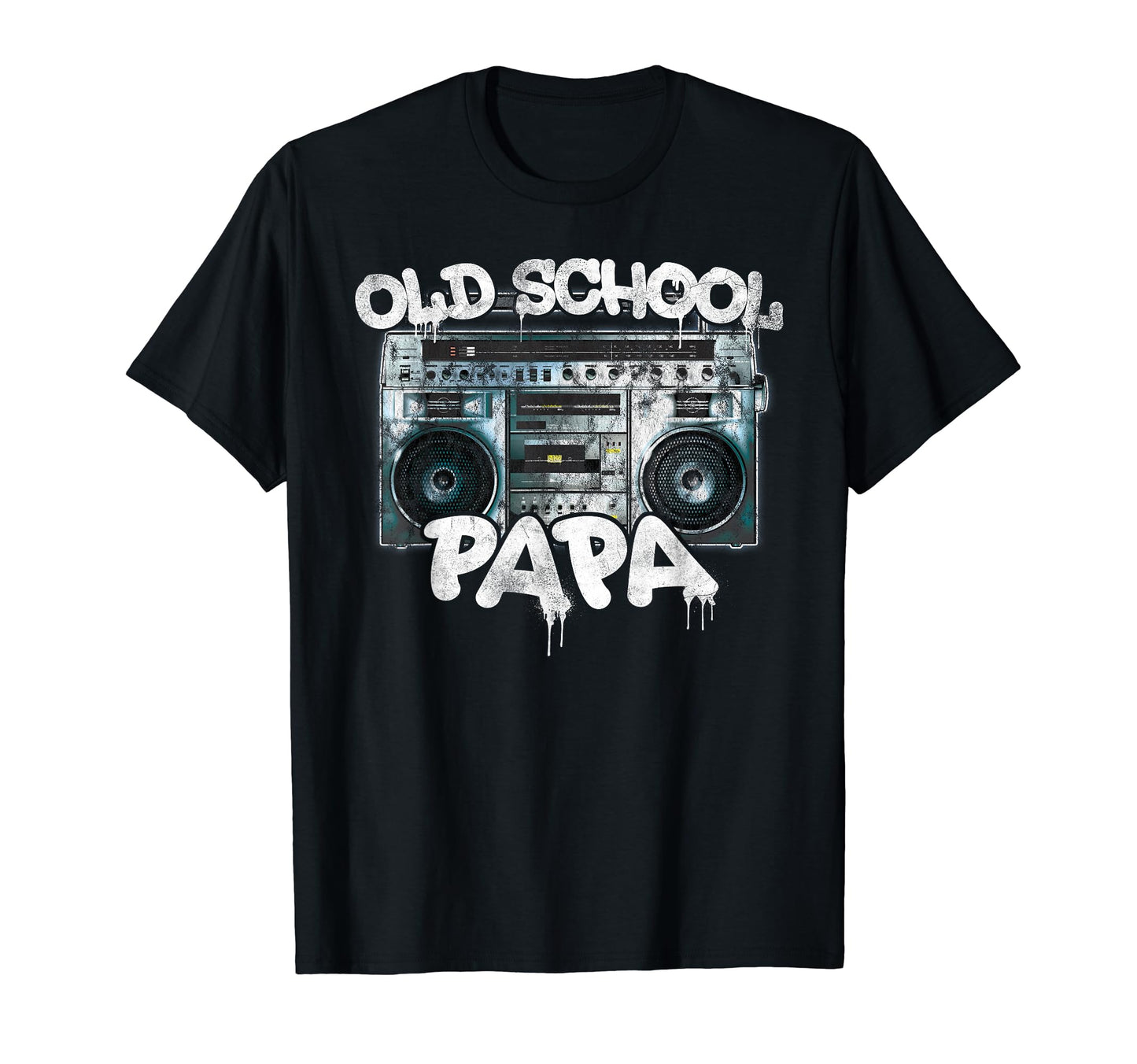 Old School Papa Throwback 80S 90S Boombox T-Shirt - Graphic Print Unisex - T-Shirt, Sweatshirt, Hoodie