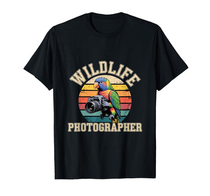 Wildlife Photographer Funny Rainbow T-Shirt - Minimalist Print Men Women - T-Shirt, Sweatshirt, Hoodie