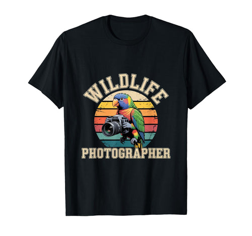 Wildlife Photographer Funny Rainbow T-Shirt - Minimalist Print Men Women - T-Shirt, Sweatshirt, Hoodie