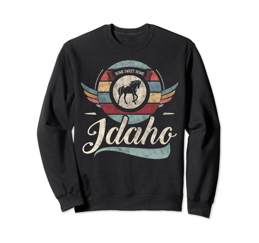 Idaho State Animal Horse Lover Sweatshirt - Streetwear Style Men Women - T-Shirt, Sweatshirt, Hoodie