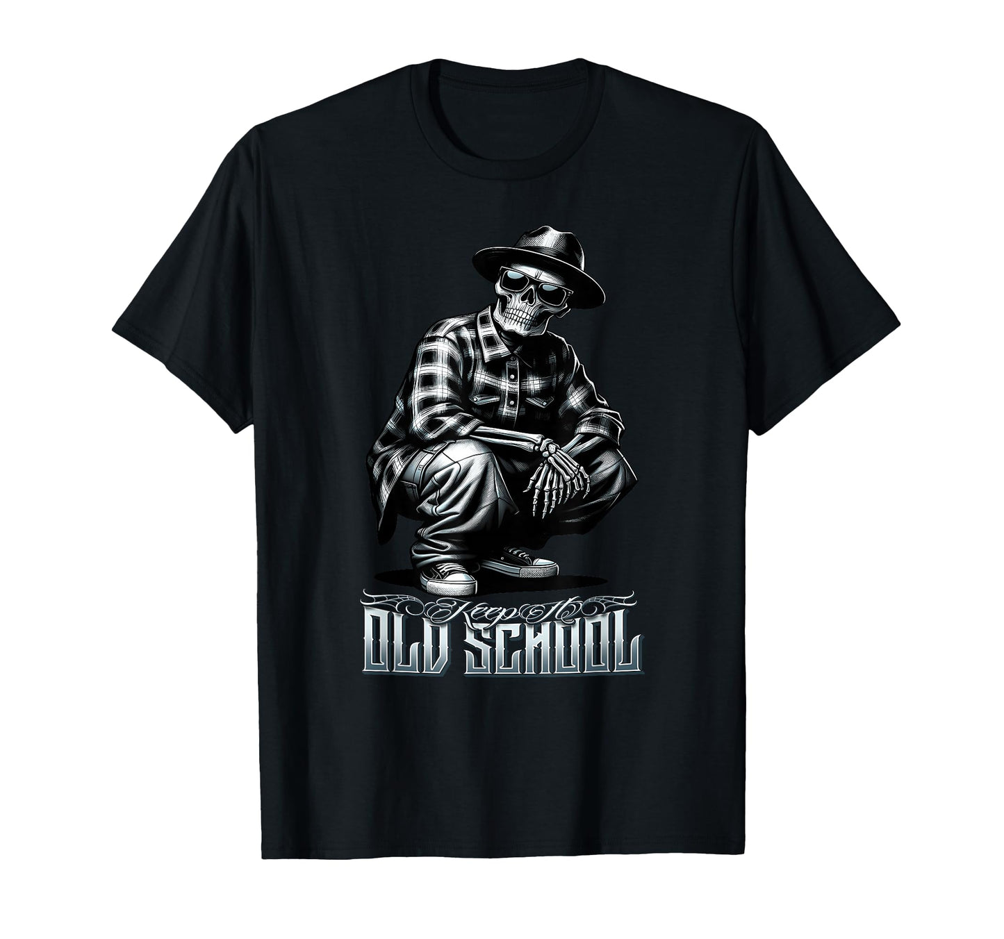 Keep It Old School Cholo Tattoo T-Shirt - Minimalist Print Men Women - T-Shirt, Sweatshirt, Hoodie