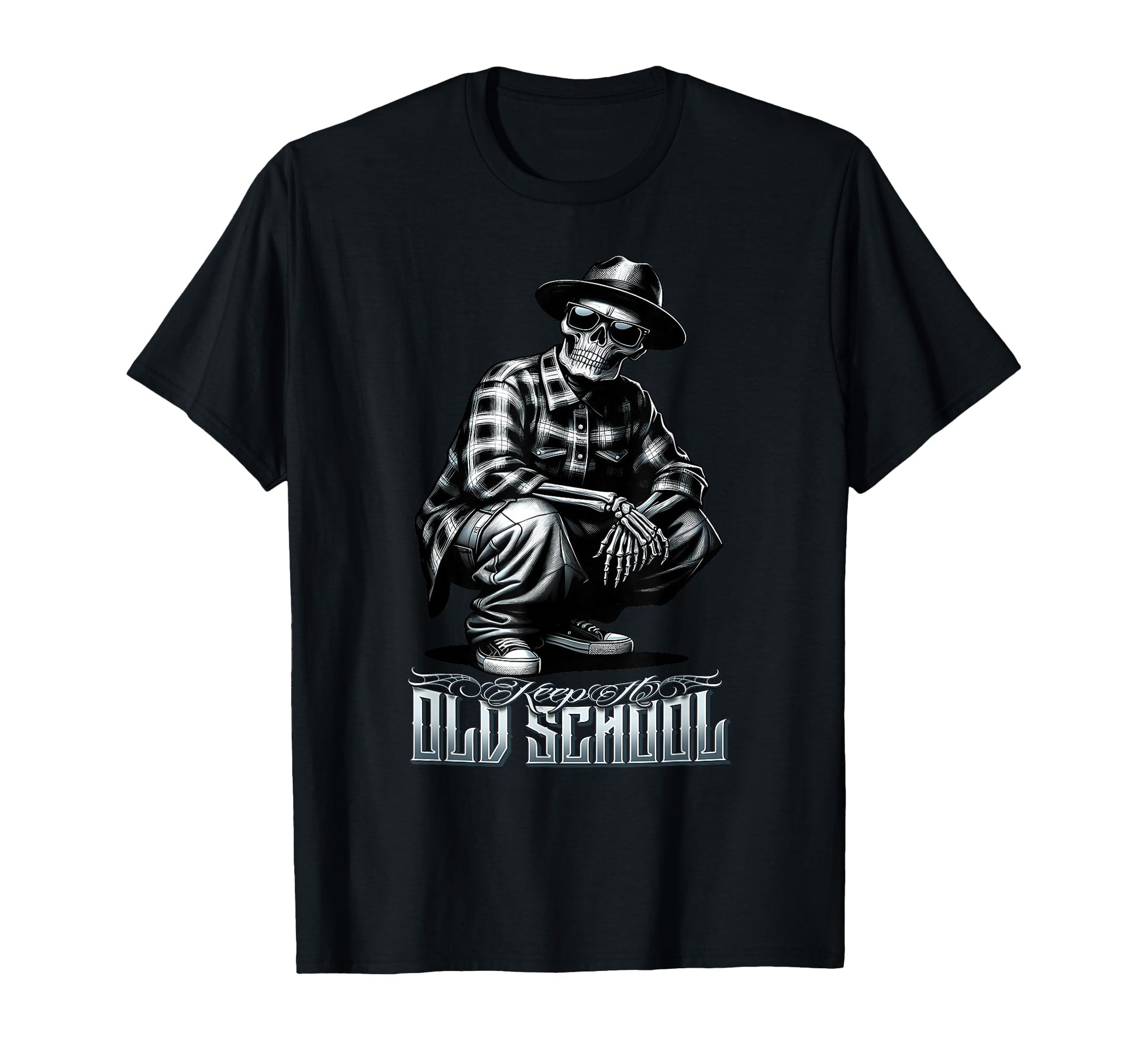 Keep It Old School Cholo Tattoo T-Shirt - Minimalist Print Men Women - T-Shirt, Sweatshirt, Hoodie