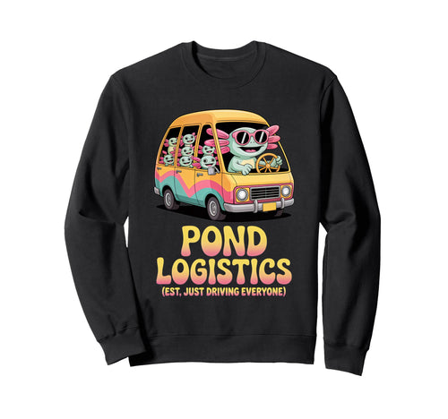 Pond Logistics Axolotl Soccer Sweatshirt - Minimalist Print Men Women - T-Shirt, Sweatshirt, Hoodie