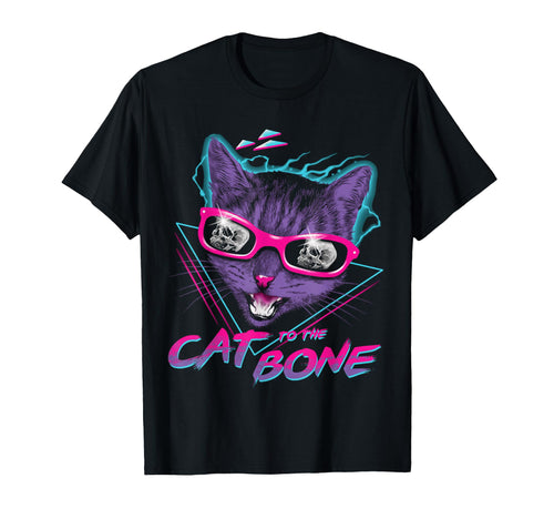 Vaporwave Cat Edgy Aesthetic T-Shirt - Custom Art Print Men Women - T-Shirt, Sweatshirt, Hoodie