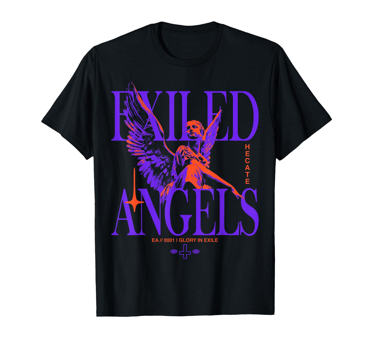 Angel Streetwear Urban Hip Hop Metal T-Shirt - Custom Art Print Unisex - T-Shirt, Sweatshirt, Hoodie