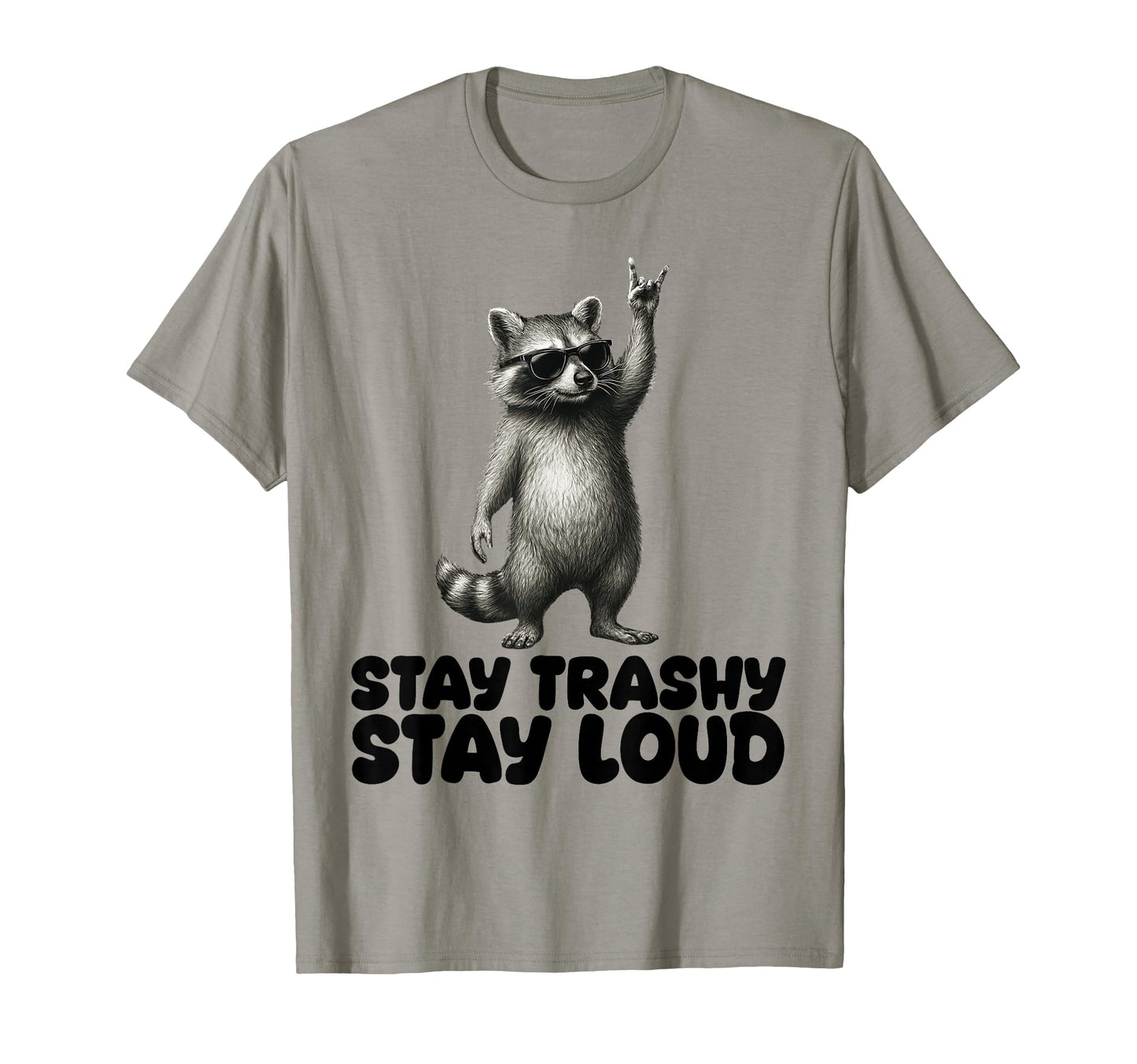 Raccoon Rock Party Shades Funny Dj T-Shirt - Trendy Graphic Men Women - T-Shirt, Sweatshirt, Hoodie