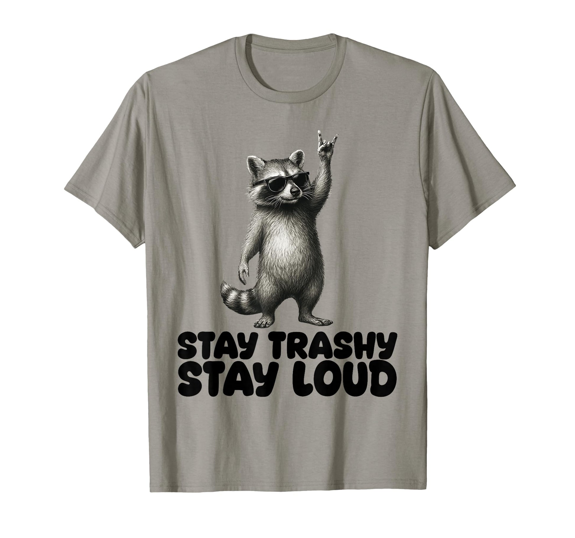 Raccoon Rock Party Shades Funny Dj T-Shirt - Trendy Graphic Men Women - T-Shirt, Sweatshirt, Hoodie